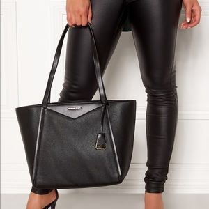 NWT Michael Kors Whitney Black Leather Tote